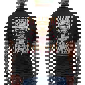 Ballerina Cappuccina Italian Brainrot Cappuccino Meme Men's T-shirt Back Print - Thegiftio