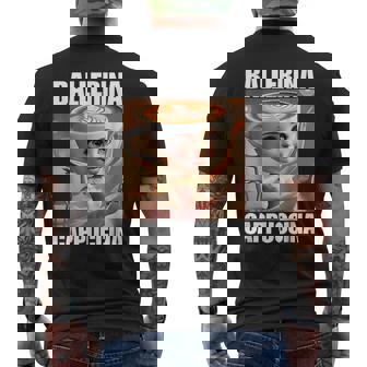 Ballerina Cappuccina Italian Brainrot Meme Men's T-shirt Back Print | Mazezy