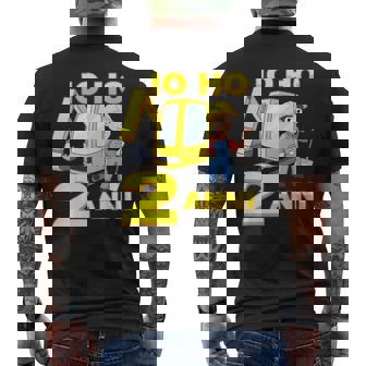 Bambino Escavatore 2 Compleanno Bambino Cantiere Figlio Io Ho 2 Anni T-shirt da uomo con stampa posteriore - Novitaregali