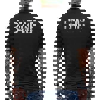 Bamf Bad To The Bone 総合格闘技オペレーターtシャツ メンズTシャツ バックプリント - Kawaiitshirt