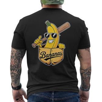 Banana Baseball Fruit Men's T-shirt Back Print - Thegiftio UK