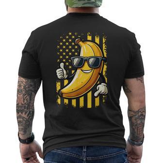 Graphic Bananas Proud Name Retro American Flag Bananas Lover Men's T-shirt Back Print - Thegiftio UK