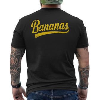 Bananas School Sports Fan Team Spirit Name Men's T-shirt Back Print - Thegiftio UK