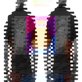 Bandera Bisexual Del Orgullo Capybara Lgbtq Orgulloso Aliado Con Orgullo Camiseta Hombre Estampado Espalda - Regaloses