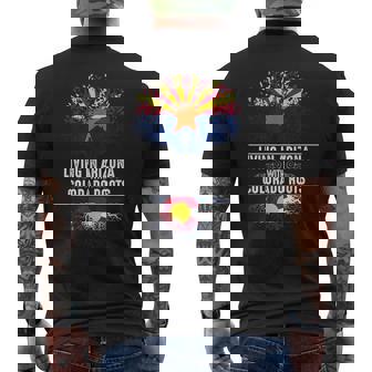 Bandera De Árbol De Arizona Home Colorado Roots Regalo De Amor Camiseta Hombre Estampado Espalda - Regaloses