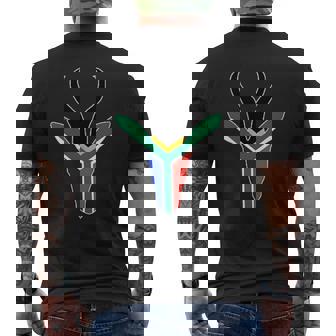 Bandera Deudáfrica De Rugby Bokkeudáfrica Colores Camiseta Hombre Estampado Espalda - Regaloses