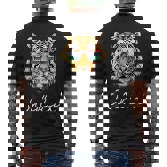 Banderas De India Tigre Bandera De India Camiseta Hombre Estampado Espalda - Regaloses