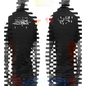 Bandiera Germania E Danimarca Danimarca T-shirt da uomo con stampa posteriore - Novitaregali