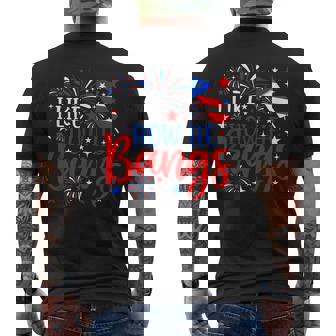 I Like How He Bangs 4Th Of July Fireworks Couples Men's T-shirt Back Print - Monsterry