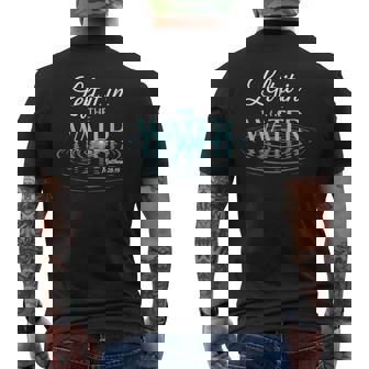 Baptized Left It In The Water Baptism Men's T-shirt Back Print - Monsterry