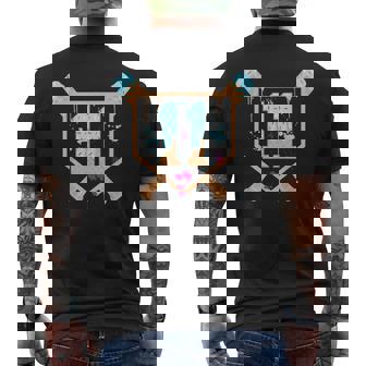 Baseball 11 Year Old Ice Cream Drip 11Th Birthday Boy 11 Men's T-shirt Back Print - Thegiftio UK