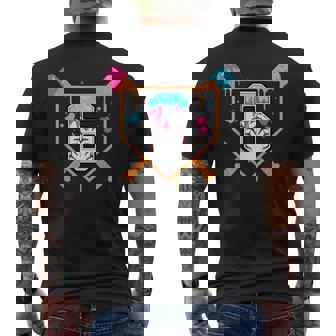 Baseball 6Th Birthday Ice Cream Drip 6 Year Old Birthday Boy Men's T-shirt Back Print - Thegiftio UK