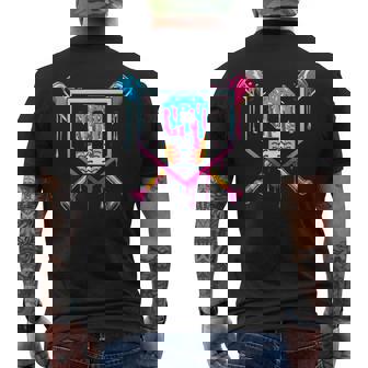 Baseball 9 Year Old Ice Cream Drip 9Th Birthday Boy 9 Men's T-shirt Back Print - Thegiftio UK