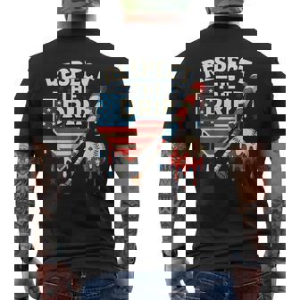 Baseball For Boys Cool 4Th Of July Ice Cream Drip Men's T-shirt Back Print - Monsterry