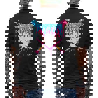 Baseball Drip Boy Ice Cream Sprinkle Youth Baseball Birthday Men's T-shirt Back Print - Thegiftio UK