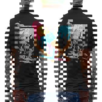 Baseball Drip For Boys Home Plate Ice Cream Drip Youth Sport Men's T-shirt Back Print - Thegiftio UK