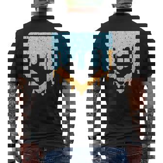Baseball Drip Boys Ice Cream Drip Youth Baseball Birthday Men's T-shirt Back Print - Monsterry