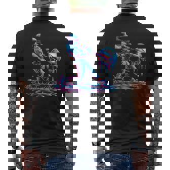 Baseball Drip For Boys Player Ice Cream Drip Baseball Stuff Men's T-shirt Back Print | Mazezy