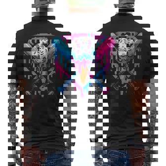 Baseball Drip Lifestyle Boys Pink Purple Men's T-shirt Back Print - Thegiftio