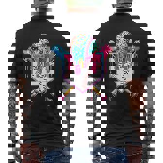Baseball Home Plate Dripping Ice Cream Drip Youth Boys Men's T-shirt Back Print - Thegiftio UK