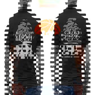 Basketball Papa Basketball Player Game Day Father's Day Men's T-shirt Back Print - Monsterry
