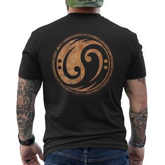 Bass Guitar Clefintage Yin Yang For Bassist And Bassist Camiseta Hombre Estampado Espalda - Regaloses