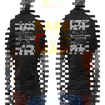 Bass Man 面白いバスプレーヤー ギタリスト ベーシスト ミュージシャン メンズTシャツ バックプリント - Kawaiitshirt