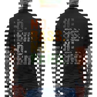 Bassist 楽器 エレキベース バンドなし メンズTシャツ バックプリント - Kawaiitshirt