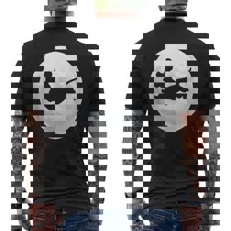Bassotto Bassottoilhouette Cane Retro Luna Regalo T-shirt da uomo con stampa posteriore - Novitaregali