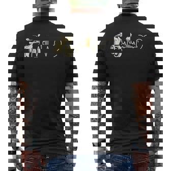 Battement Coeur Moto Bière Homme Humour Idée Cadeau Motard T-shirt imprimé au dos - Cadeauxyz
