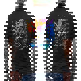 Batterie Instrument Coloré Batterie De Groupe Musique T-shirt imprimé au dos - Cadeauxyz