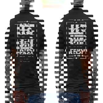 Bbq ビール 自由 メンズTシャツ バックプリント - Kawaiitshirt