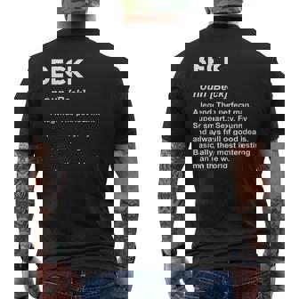 Beck ネームシャツ メンズTシャツ バックプリント - Kawaiitshirt