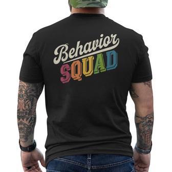 Behavior Squad Therapy Behavior Analyst Men's T-shirt Back Print - Thegiftio UK