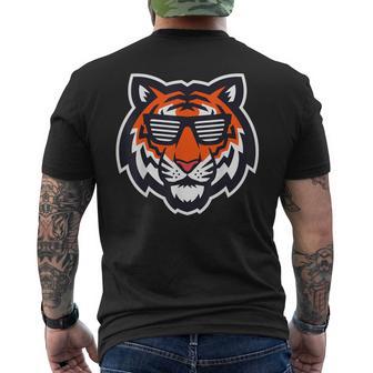 Bengal Tiger With Sunglasses Men's T-shirt Back Print - Thegiftio UK