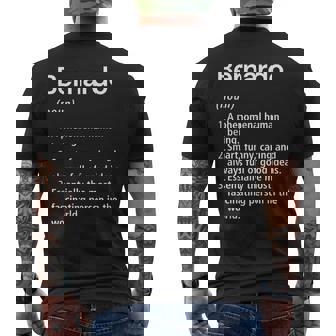 Bernardo Definición De Nombre Diccionario Divertido Camiseta Hombre Estampado Espalda - Regaloses