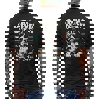 Berner And Chill バーニーズマウンテンドッグ 面白いグラフィックtシャツ メンズTシャツ バックプリント - Kawaiitshirt