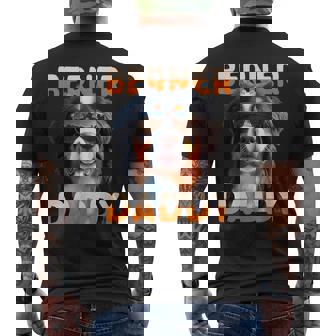 Berner Daddyバーニーズマウンテンドッグ お父さん 犬 お父さん 父の日 バーニーズ お父さん メンズTシャツ バックプリント - Kawaiitshirt