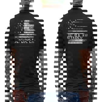 Best Baba Ever American Flag Baba Father's Day Men's T-shirt Back Print - Thegiftio UK