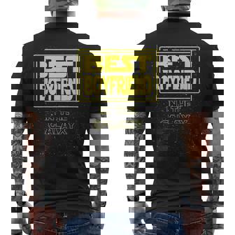 Best Boyfriend In The Galaxy Present For Couples T-shirt da uomo con stampa posteriore - Novitaregali