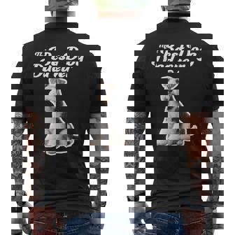 Best Dog Dad Ever ワイヤーフォックステリア メンズTシャツ バックプリント - Kawaiitshirt