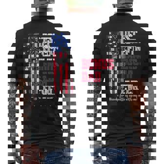Best Effin' Bonus Dad Ever On Back Men's T-shirt Back Print | Mazezy