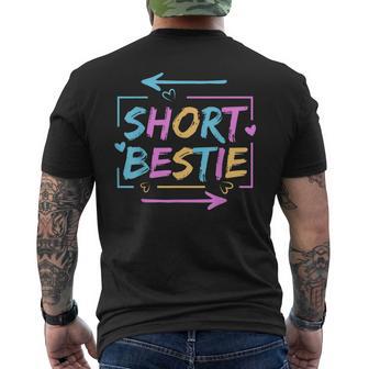 Best Friends Matching Tall Short Bestie Besties Matching Bff Men's T-shirt Back Print - Thegiftio UK