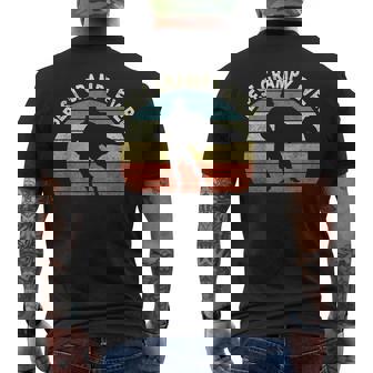 Best Grampy Ever Vintage Superhero Father's Day Men's T-shirt Back Print - Thegiftio UK