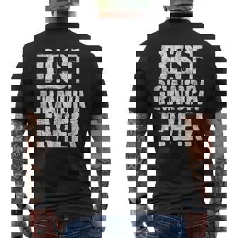 Best Grandpa Ever Herren Großvateratertag T-Shirt mit Rückendruck - Geschenkecke