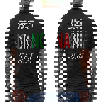 Best Nonna Ever Italian Pride Grandmother Men's T-shirt Back Print - Monsterry