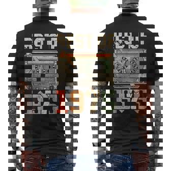 Best Of 1975 オールド・カセット 50歳の誕生日 レトロ メンズTシャツ バックプリント - Kawaiitshirt