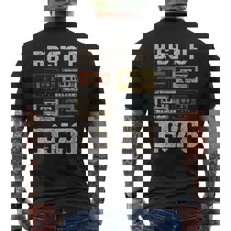 Best Of 1978 カセットテープ・レトロ 47歳の誕生日 メンズTシャツ バックプリント - Kawaiitshirt