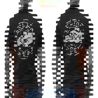 Best Papa Ever Fist Bump Circle Emblem Papa Men's T-shirt Back Print - Monsterry