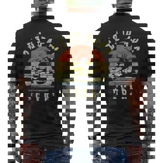 Best Papa Ever Retro Fist Bump Vintage Papa Men's T-shirt Back Print - Thegiftio UK